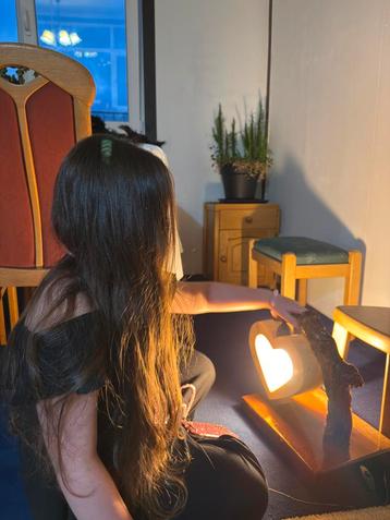 Unieke handgemaakte houten lamp – Slechts 1 stuk! beschikbaar voor biedingen