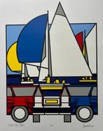 Zeefdruk Ed van Doorn - Volvo for life, Antiek en Kunst, Kunst | Litho's en Zeefdrukken, Verzenden