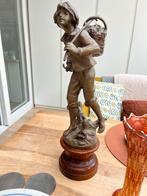 Bronzen Beeld Jongen met Mand, la danse, Antiek en Kunst, Ophalen