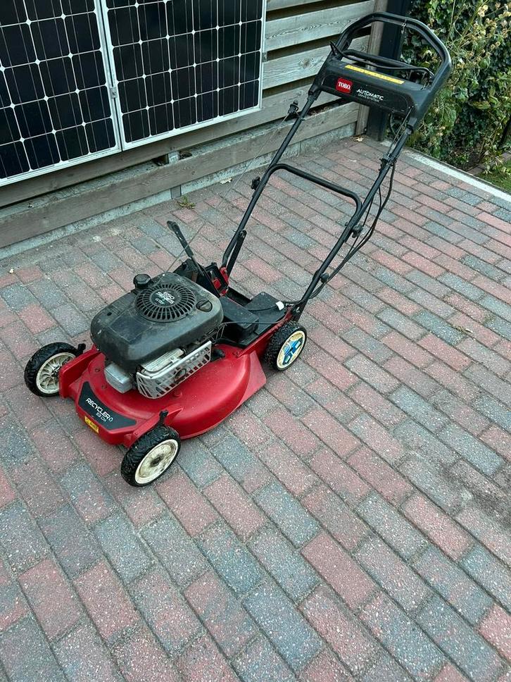 Toro grasmaaier recycler 53 cm, Tuin en Terras, Grasmaaiers, Gebruikt, Benzine-grasmaaier, 50 cm of meer, Cirkelmaaier, Opvangbak