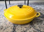 Le Creuset braadpan, Ophalen of Verzenden, Zo goed als nieuw, Gietijzer, Koekenpan of Braadpan