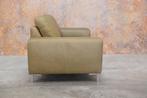 ZGANieuw groene saddle lerenTopform design tweezitsbank, Design, 150 tot 200 cm, Tweepersoons, 75 tot 100 cm