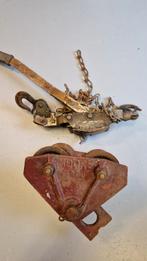 Takel Loopkat 1 Ton & Hand Pully Ratel Takel Moore, Ophalen of Verzenden, Gebruikt, Handmatig