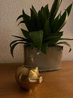 Koperen spaarvarken, Antiek en Kunst, Ophalen of Verzenden, Koper