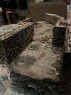 Modelspoor riviertje ingebed met muurtjes, Hobby en Vrije tijd, Modeltreinen | H0, Overige merken, Gelijkstroom of Wisselstroom