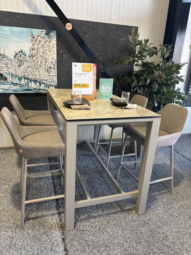 SHOWMODELLEN Life tuinmeubelen Alkmaar, Tuin en Terras, Tuinsets en Loungesets, Nieuw, Tuinset, Aluminium, Eettafel, Ophalen
