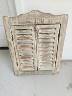 Landelijke Louvre Spiegel, Huis en Inrichting, Minder dan 50 cm, Gebruikt, Ophalen of Verzenden, Minder dan 100 cm