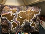Wereldkaart Kunstwerk - 'Be the Change' - Ginet Signatuur, Ophalen of Verzenden
