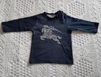 Burberry Baby longsleeve donkerblauw 68, Verzenden, Zo goed als nieuw, Jongetje of Meisje, Shirtje of Longsleeve