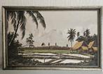 Schilderij uit Indonesië., Antiek en Kunst, Kunst | Schilderijen | Klassiek, Ophalen
