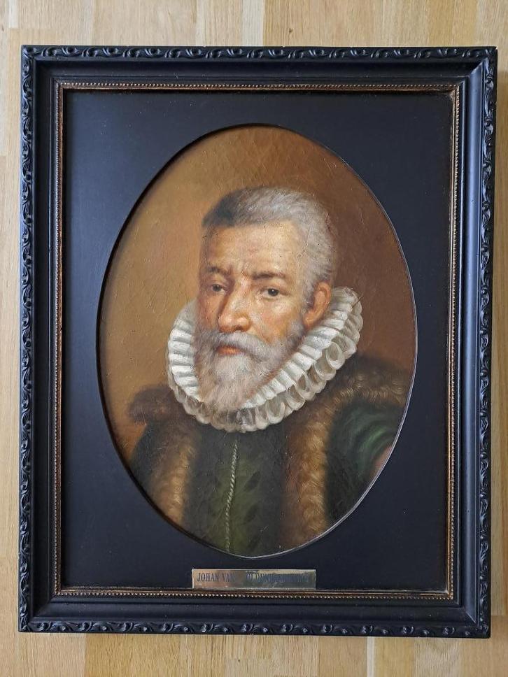 Prent op hout ingelijst Johan van Oldenbarneveld 51 x 41 cm, Huis en Inrichting, Woonaccessoires | Lijsten, Zo goed als nieuw