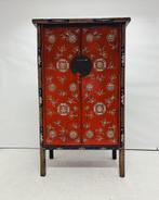 Vintage Chinese Kast Rood, Huis en Inrichting, Ophalen, Gebruikt, 100 tot 150 cm, Chinoiserie