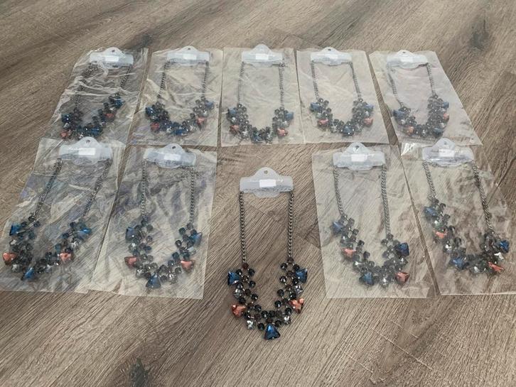 10 stuks mooie kettingen K104, Sieraden, Tassen en Uiterlijk, Kettingen, Nieuw, Overige materialen, Overige kleuren, Ophalen of Verzenden