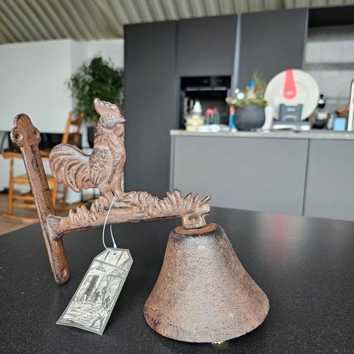 Esschert Design Deurbel Haan - Gietijzer, Huis en Inrichting, Deurbellen, Nieuw, Draadloos, Ophalen of Verzenden