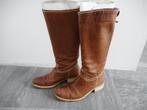 bruine lederen hoge laarzen maat 36, Ab donkers, Hoge laarzen, Bruin, Ophalen of Verzenden