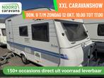 Hobby De Luxe 440 VOORTENT + VASTBED + TREINZIT, Caravans en Kamperen, Caravans, Hobby, Bedrijf, 750 - 1000 kg, 6 tot 7 meter