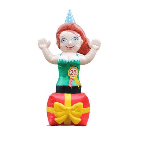 (halve) sarah opblaasfiguur kano cadeau te huur, Hobby en Vrije tijd, Feestartikelen | Verhuur, Zo goed als nieuw, Abraham of Sarah