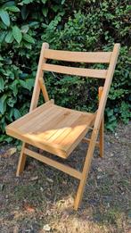 Houten klapstoel, Ophalen, Gebruikt, Bruin, Eén