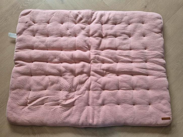 Roze Little Dutch Boxkleed Pure Pink - Zo goed als nieuw!, Kinderen en Baby's, Boxen, Zo goed als nieuw, Vierkant, Boxkleed, Ophalen of Verzenden