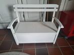 Wit houten Kinder klepbankje, Huis en Inrichting, Overige Huis en Inrichting, Ophalen, Gebruikt