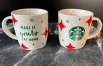 Set van 2 starbucks mokken make it yours at home (kerst), Huis en Inrichting, Keuken | Servies, Ophalen of Verzenden, Zo goed als nieuw