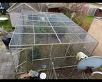 De allermooiste MEGA! aluminium voliere! Liefst 5.7 x 4.5m!, Ophalen, Zo goed als nieuw, Aluminium, Volière