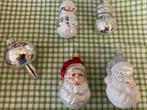 Oude kerstbal zilver grote paddenstoel sneeuwpop kerstman, Ophalen of Verzenden, Gebruikt