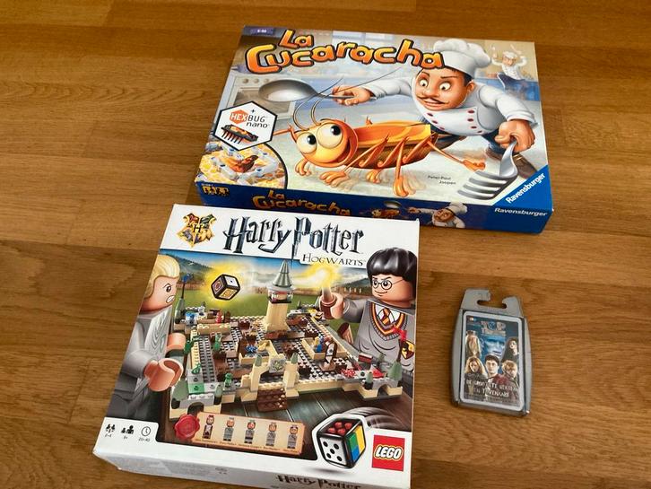 Diverse Spellen - La Cucaracha, Harry Potter, Top Trumps, Hobby en Vrije tijd, Gezelschapsspellen | Bordspellen, Zo goed als nieuw
