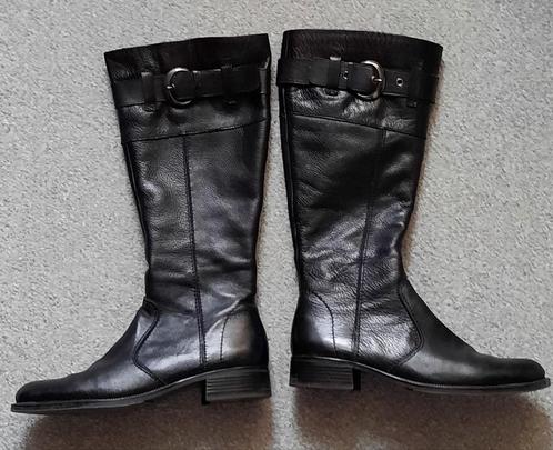 Janet D  lange leren zwarte dames laarsen maat 41, Kleding | Dames, Schoenen, Gedragen, Hoge laarzen, Zwart, Ophalen of Verzenden