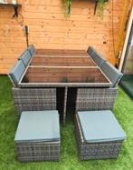 Mooie wicker zitgroep / tuinmeubel set, Tuin en Terras, Tuinsets en Loungesets, Ophalen, Hocker, Meer dan 8 zitplaatsen, Zo goed als nieuw