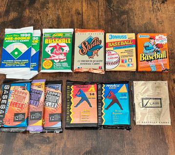 Baseball Cards 90’s Vintage sealed booster packs! beschikbaar voor biedingen
