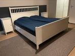 Hemnes bed met nachtkastjes 180x200, Huis en Inrichting, Slaapkamer | Bedden, 180 cm, Gebruikt, IKEA hemnes, Wit