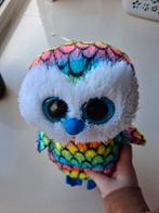 Kleurrijke Ty Beanie Boo Uil - Zo Goed Als Nieuw!, Ophalen of Verzenden, Zo goed als nieuw, Overige typen