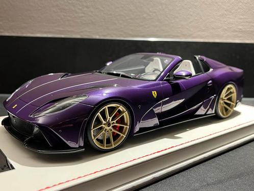 Ferrari 812 GTS N-Largo S Novitec 1:18 Paars, Hobby en Vrije tijd, Modelauto's | 1:18, Nieuw, Auto, Overige merken, Ophalen of Verzenden