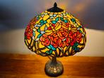 Prachtige Tiffany lamp, Huis en Inrichting, Lampen | Tafellampen, Ophalen, Glas, Minder dan 50 cm