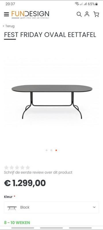 Fest Friday ovale eettafel 90x210x72 cm beschikbaar voor biedingen