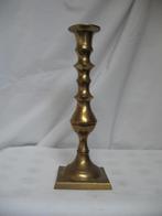 Kandelaar Glanzend Koper Messing Vintage, Ophalen of Verzenden, Koper of Brons