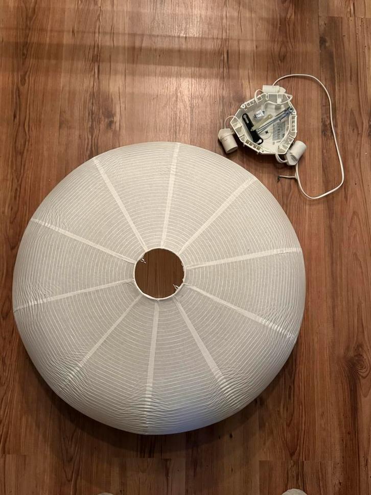 IKEA Väte Lamp - Rijstpapier, Japandi Stijl, Huis en Inrichting, Lampen | Hanglampen, Gebruikt, Minder dan 50 cm, Stof, Ophalen