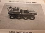 Argo Cat amfibievoertuig met Nederlandse bijlage brochure, Ophalen of Verzenden, Zo goed als nieuw, Overige merken