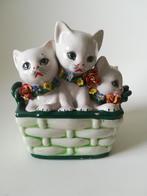 Keramieken Beeld met 3 Kittens Italy, Ophalen of Verzenden