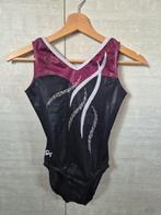 Turnpakje ASM met steentjes, Sport en Fitness, Turnen, Zwart, Ophalen of Verzenden, Zo goed als nieuw, Turnpak(je)
