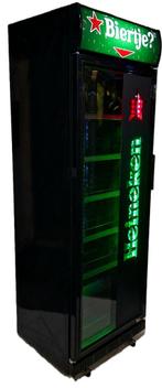 Heineken Bier koelkast barkoeler snelkoeler glasdeur NIEUW, Zonder vriesvak, 200 liter of meer, Nieuw, 45 tot 60 cm