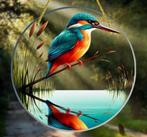 Raamhanger ijsvogel jagend, Tuin en Terras, Tuinwanddecoratie, Verzenden, Nieuw
