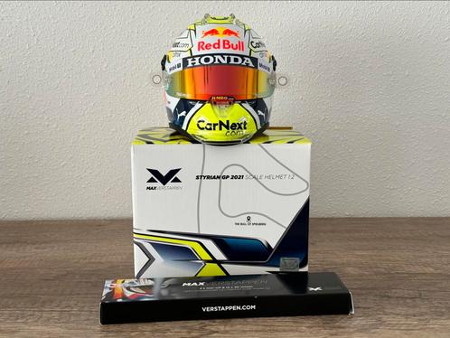 🟧 Max Verstappen 1:2 helm Oostenrijk 2021 incl. tear-offs, Verzamelen, Automerken, Motoren en Formule 1, Zo goed als nieuw, Formule 1