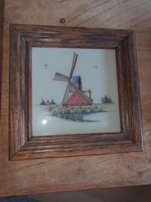 Makkumer Tegel Spinnekop molen, Antiek en Kunst, Kunst | Schilderijen | Klassiek, Ophalen of Verzenden