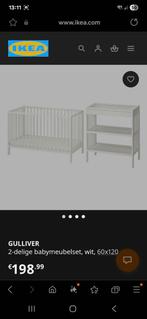 Ledikant en commode, Ophalen, Zo goed als nieuw, Minder dan 140 cm, Minder dan 70 cm