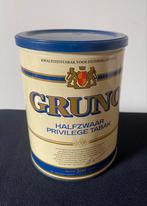 Blik van Gruno halfzwaar privilege tabak. Hoogte 13 cm., Verzamelen, Blikken, Ophalen of Verzenden, Zo goed als nieuw, Overige