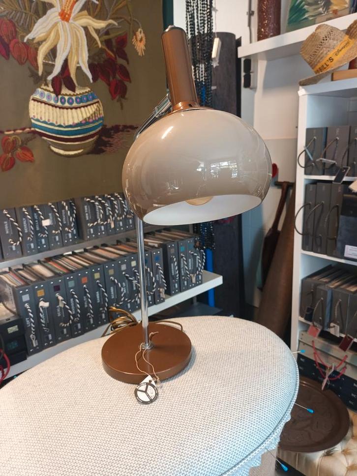 Dijkstra Mushroom Lamp, Huis en Inrichting, Lampen | Tafellampen, Zo goed als nieuw, 50 tot 75 cm, Glas, Metaal, Ophalen of Verzenden