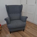 Ikea Strandmon oorfauteuil donkergrijs, Huis en Inrichting, Fauteuils, Ophalen, 75 tot 100 cm, Zo goed als nieuw, 75 tot 100 cm