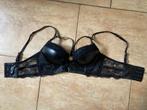 Zwarte Push up BH met kant maat A/B zgan, Ophalen of Verzenden, Zwart, BH